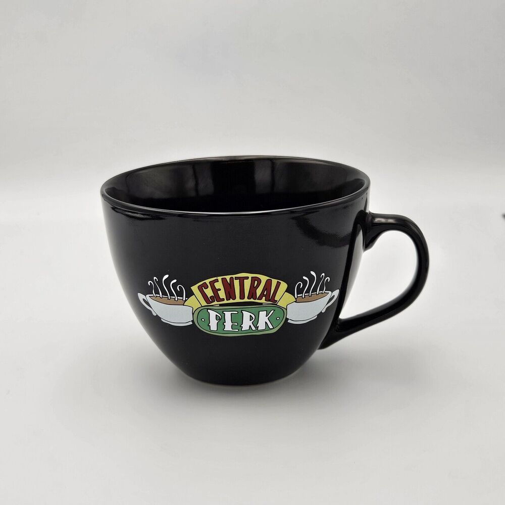 FRIENDS TV Series Central Perk Coffee Cup Oversized 16oz.‎ - Black